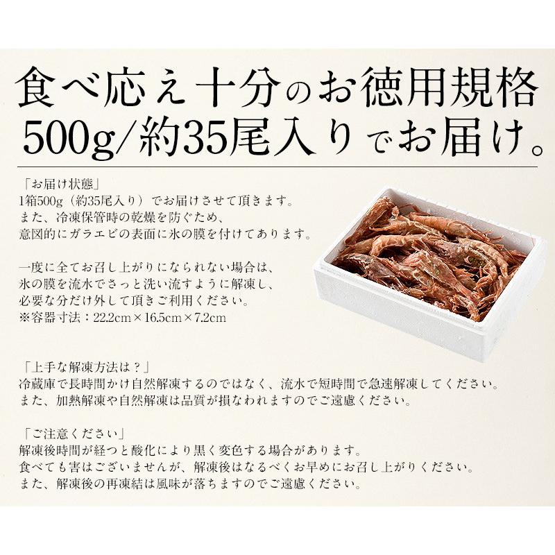 しおそう ガラエビ がらえび 500g（約35尾入り）刺身用 越前産 もさ