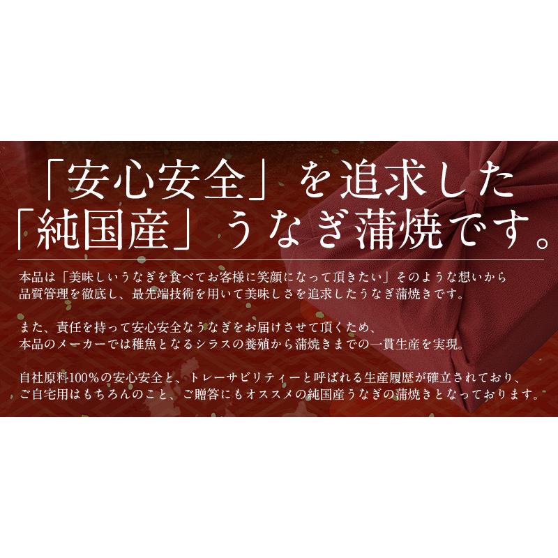 うなぎ 鰻 ウナギ 蒲焼き 国産 大サイズ 165g前後×2尾 化粧箱 うなぎ蒲焼 贈り物 unagi ギフト グルメ プレゼント 母の日 ギフト 父の日｜kaisenichibashioso｜05