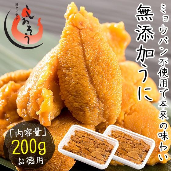 しおそう ウニ うに 200g(100g×2パック)無添加 雲丹 お しおそう ウニ うに 200g(100g×2パック)無添加 雲丹 お