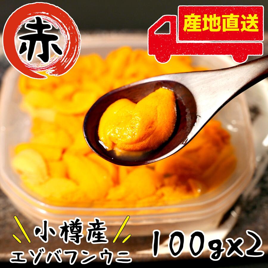 日付指定不可 小樽産 塩水うに 100g 2個セット 赤ウニ エゾバフンウニ 期間限定 送料無料 ウニ 無添加 送料込 冷蔵便 3230 海鮮小樽webショップ 通販 Yahoo ショッピング