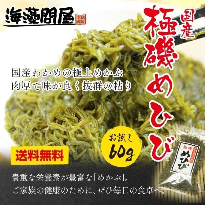 極磯めひび 乾燥刻みメカブ 60g 送料無料 ポイント消化 : 海藻問屋