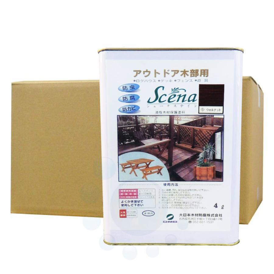 ブランド登録なし - シロアリ根こそぎ剤 シェーナステイン ウォルナット 4L×4缶 木部用 保存 防蟻 防真菌 白木 シロアリ止めること 根こそぎ 害虫 白木 防御すること えの具 その他害虫駆除、虫よけ-キッチン、日用品、文具-蚊取り、防虫、害虫駆除