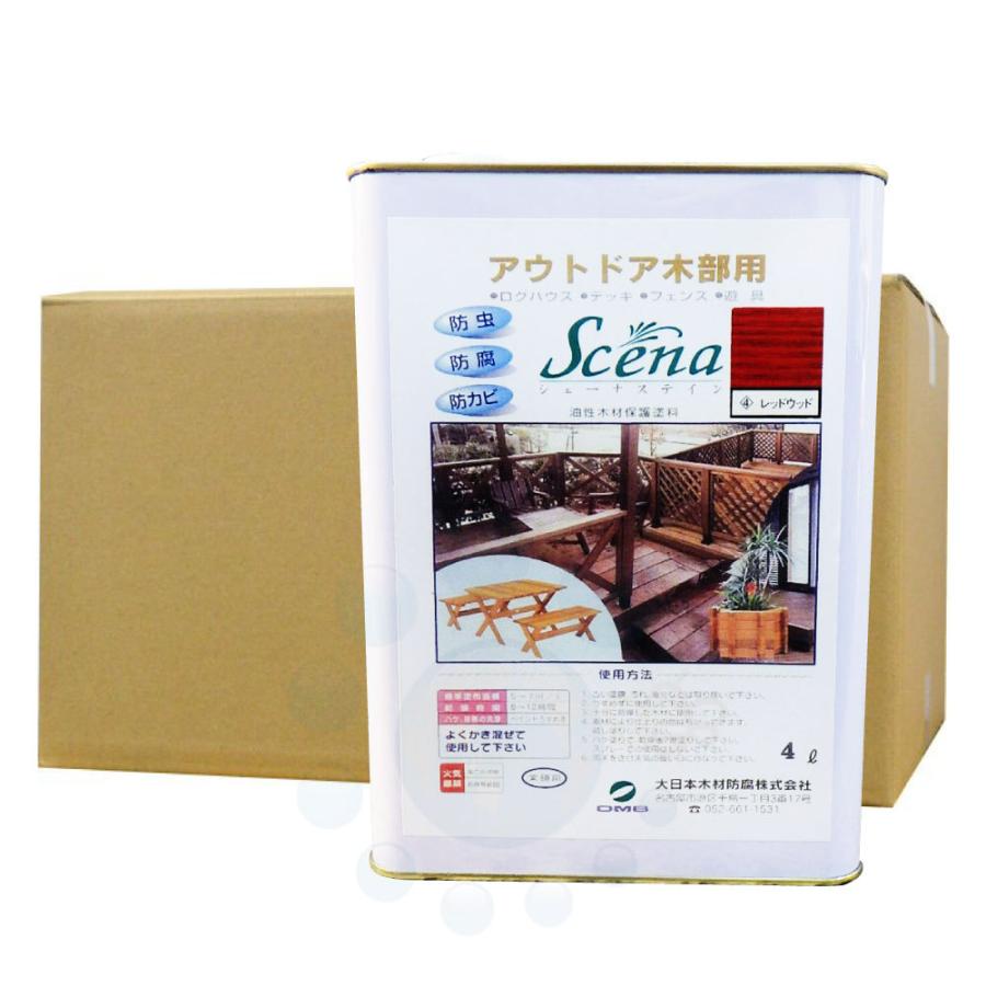 ブランド登録なし - シロアリ根こそぎ剤 シェーナステイン 赤いこと白木 4L×4缶 木部用 保存 防蟻 防真菌 白木 シロアリ止めること 根こそぎ 害虫 白木 防御すること えの具 キッチン、日用品、文具-その他害虫駆除、虫よけ-蚊取り、防虫、害虫駆除
