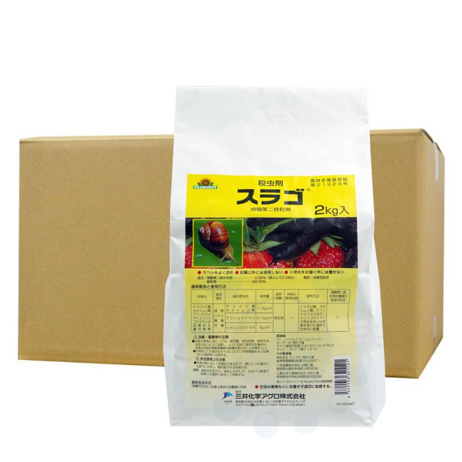 ナメクジ 駆除剤 スラゴ 2kg×8袋  ナメクジ カタツムリ マイマイ 駆除剤 農薬 ナメクジ退治 なめくじ駆除