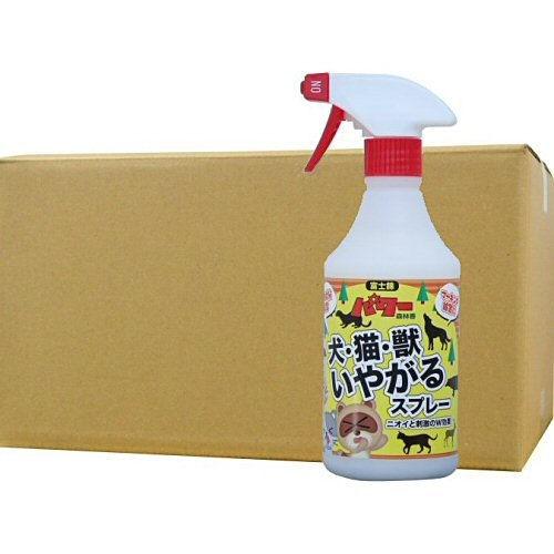 犬　猫よけ　猫忌避　猫　獣いやがるスプレー　小動物の忌避　犬　500ml×24本　天然成分配合