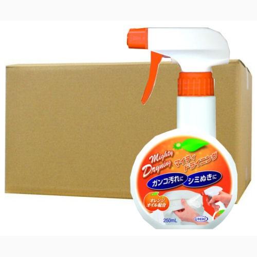 キッチン掃除 マイティドライニングスプレータイプ250ml×36本ケース UYEKI ガスコンロ 油汚れ 消臭 除菌 サビ
