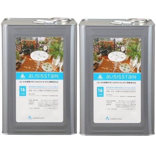 木材保護塗料　アリシスステイン　マホガニ　16L×2本　防蟻　防虫　防腐　防カビ