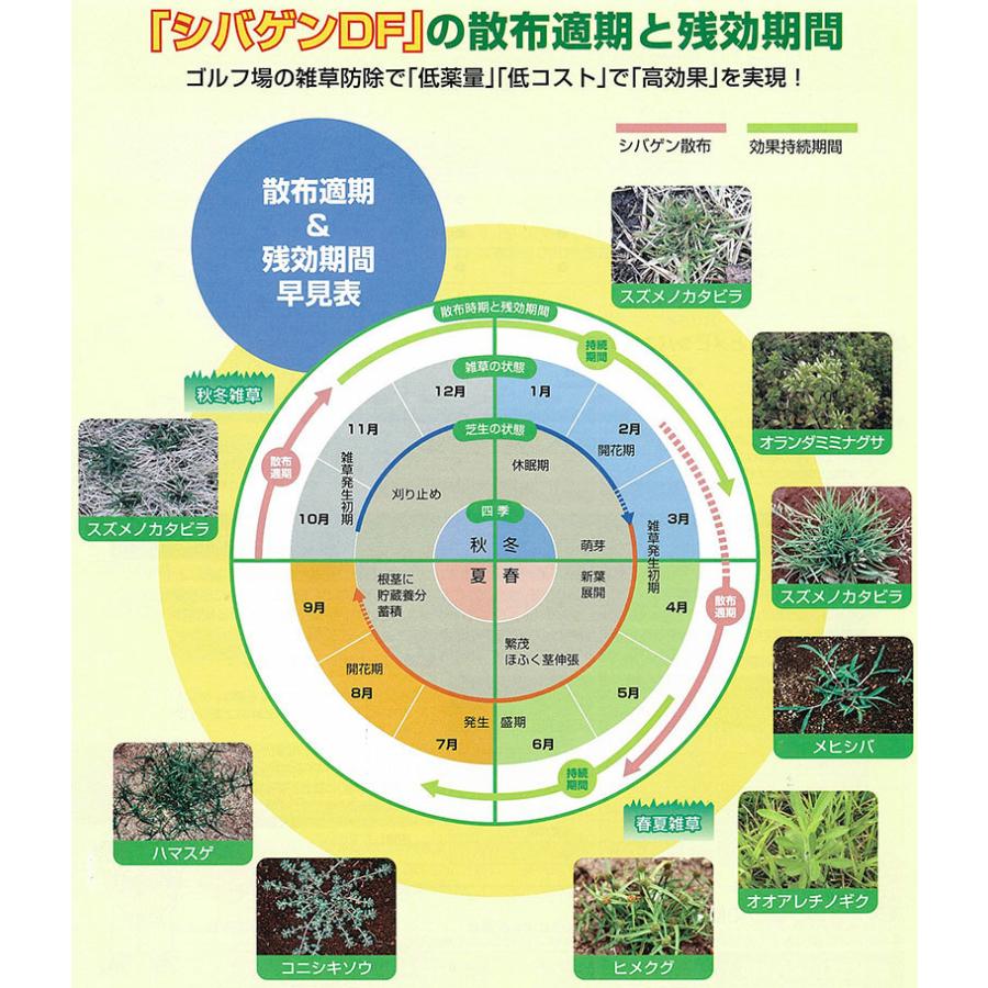 除草剤 シバゲンDF 20g入 農薬 ドライフロアブル 専用計量スプーン付 ゴルフ場の芝生用除草剤 ネコポス対応 送料275円｜kaiteki-club｜08