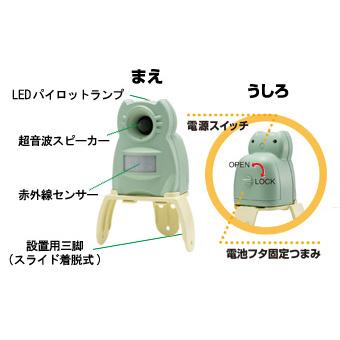 ユタカメイク 猫よけ 猫忌避 ガーデンバリアミニGDX-M型 変動超音波式