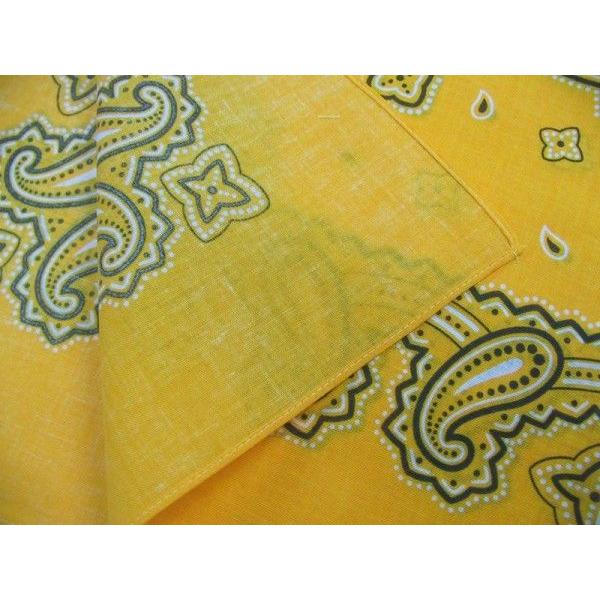 日本製バンダナ ペイズリー柄 山吹 : 快適Goods - 通販 - Yahoo