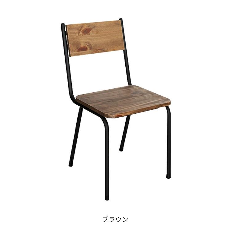 無垢材パインウッドチェアー　ヴィンテージ1脚の値段 チェア ダイニングチェア デスクチェア 天然木 無垢材 アイアン
