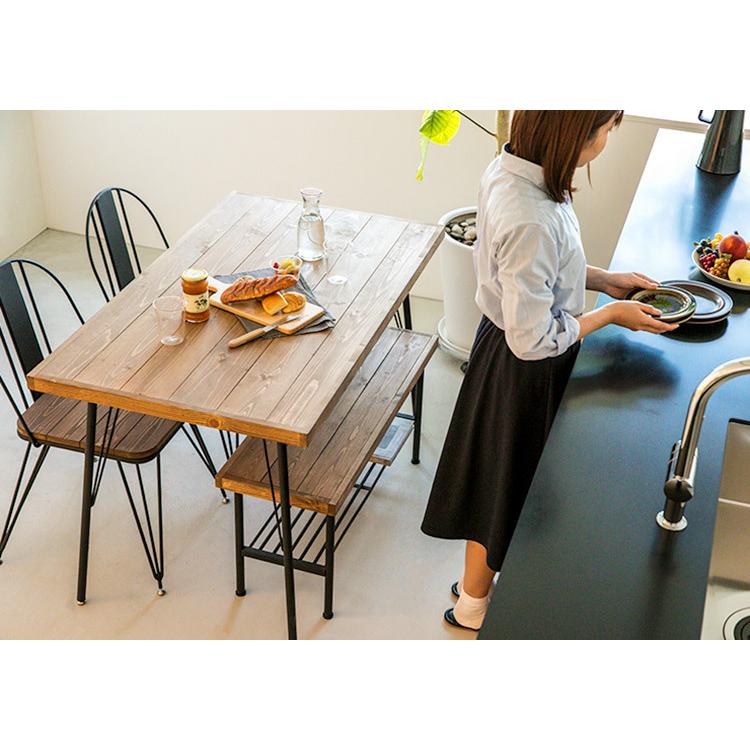 ダイニングベンチチェア コローナ お洒落 お洒落ベンチ ダイニングチェアー 2人掛け チェアー ダークブラウン 2人掛けベンチ