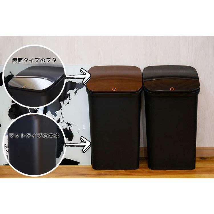 ゴミ箱 20L ふた付き フラップ式 ワンプッシュ 分別 おしゃれ シンプル