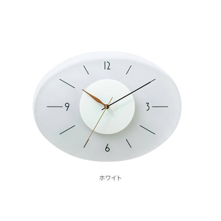 掛け時計 電波時計 インターフォルム ウォールクロック ホワイト 掛け時計 Ikola イコラ ウォールクロック 【インターフォルム シンプル