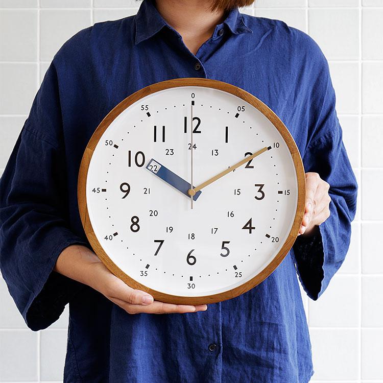 INTERFORM（インターフォルム） 掛け時計 知育時計 電波時計 壁掛け