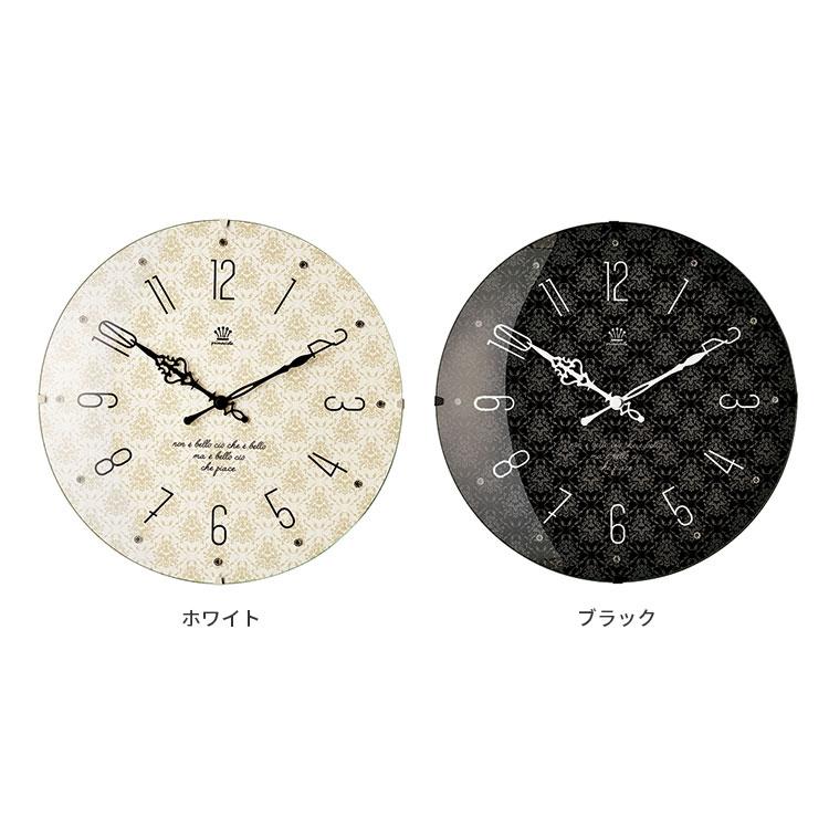 掛け時計 電波時計 黒 白 壁掛け時計 ブラック ホワイト ダマスク アンティーク レトロ オシャレ おしゃれ かわいい モノトーン デザイン ダマスク柄 ブルーメ A15cl3358 照明 家具 雑貨の快適ホームズ 通販 Yahoo ショッピング