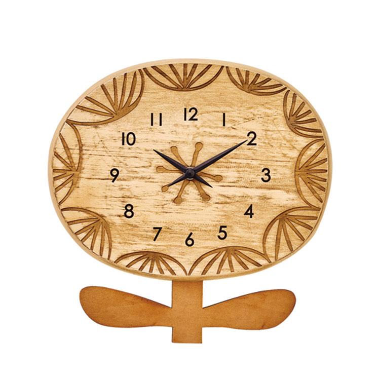 掛け時計 ナチュラル お花 木製 壁掛け時計 おしゃれ かわいい シンプル 子供部屋用 リビング用 ダイニング用 北欧 レトロ カフェ風 クッカ キキ A15cl3724 照明 家具 雑貨の快適ホームズ 通販 Yahoo ショッピング