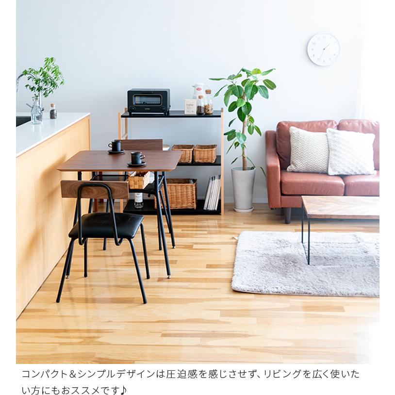 ダイニングテーブル 2人掛け 2人用 棚付き アイアン モダン ダイニングテーブル 2人掛け 2人用 棚付き アイアン モダン
