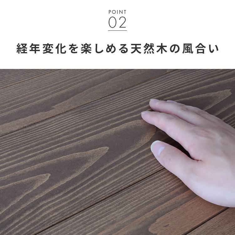 ビンテージ風パイン昇降テーブル 無垢材天板 ガス圧式 キャスター付き