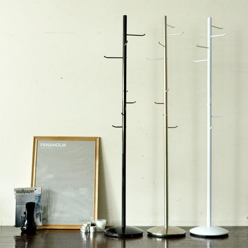 コートハンガー ハンガーラック スリム 木製 コート掛け 北欧 ポール