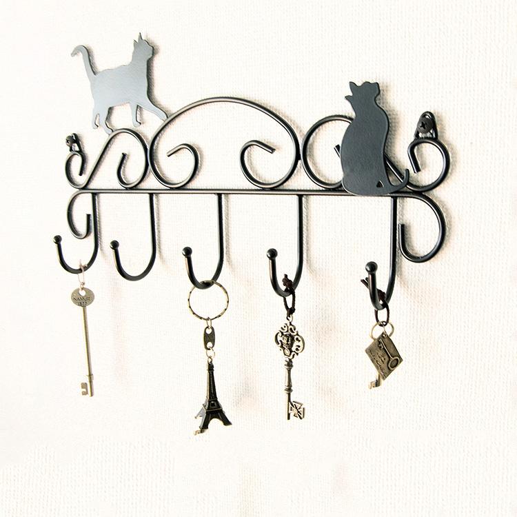 キーフック 猫 ウォールキーフック 壁掛け 鍵掛け 小物 アクセサリー