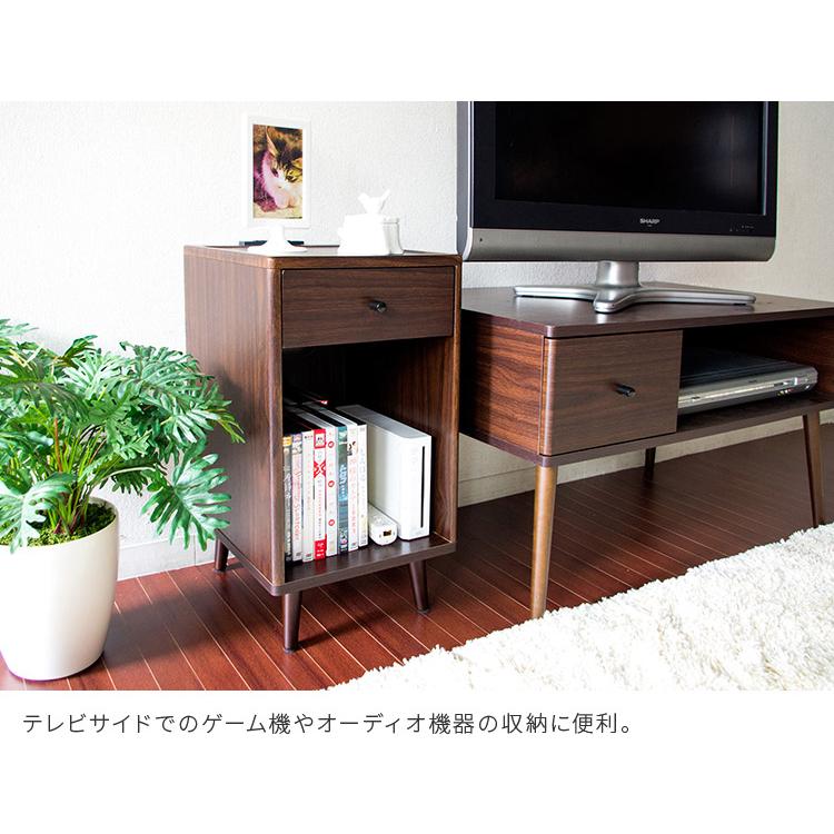 サイドテーブル おしゃれ ナイトテーブル コンセント 収納 ラック