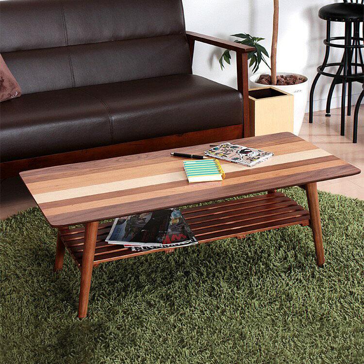 北欧テイスト センターテーブル（折り畳み式）