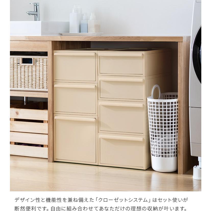 衣装ケース クローゼットシステム M 3個セット 押入れ収納 衣類収納