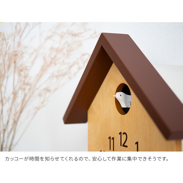 掛け時計 木製 鳩時計 振り子 オシャレ シンプル 家 鳥 カッコー