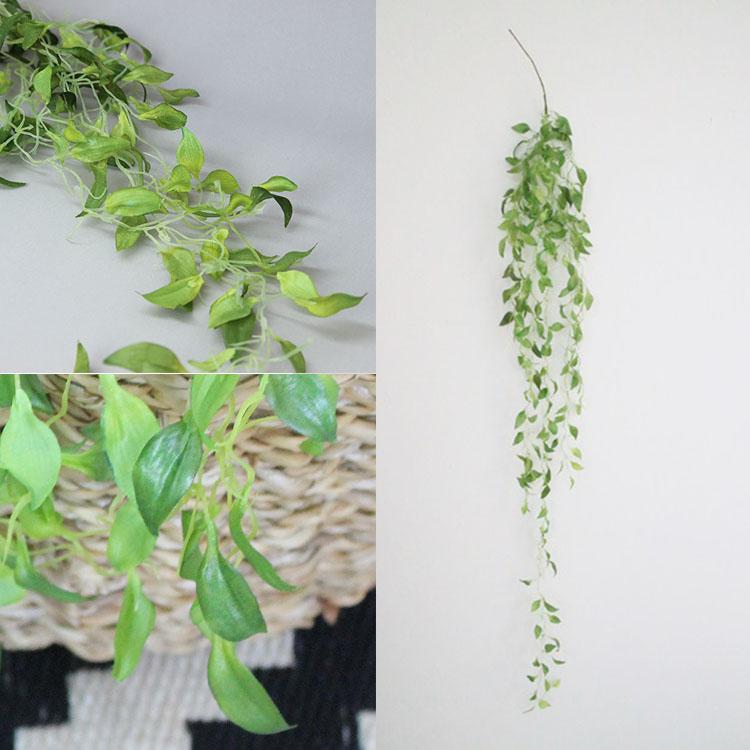 フェイクグリーン 垂れる葉っぱ Lサイズ 飾り オブジェ 観葉植物