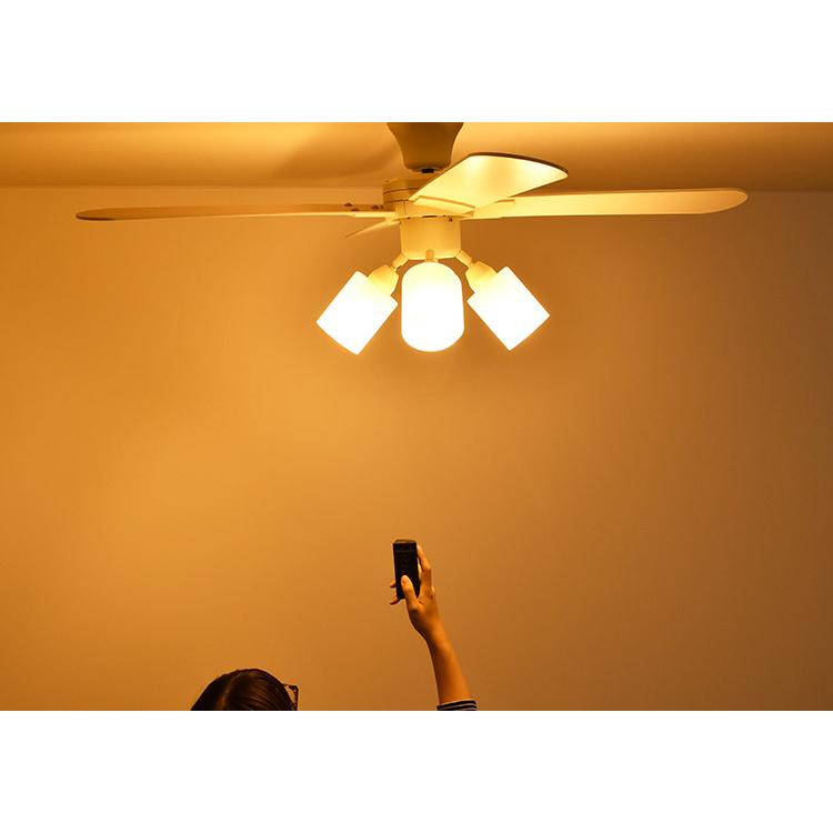 シーリングファンライト ファン付き照明 4灯 6畳 8畳 リモコン付き led