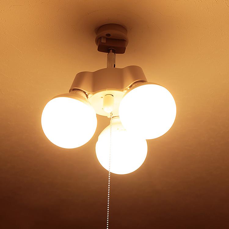 シーリングライト 照明器具 おしゃれ 照明 3灯 シンプルソケット led