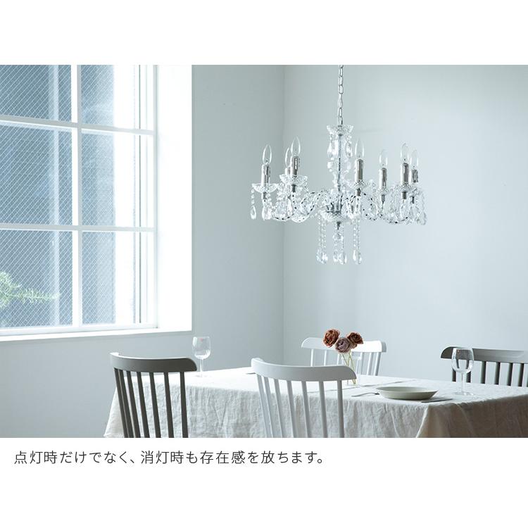 姫系♡北欧王冠シャンデリア １灯アンティークホワイト お手軽取付】LEDライト付 12灯 シャンデリア プリンセスホワイト