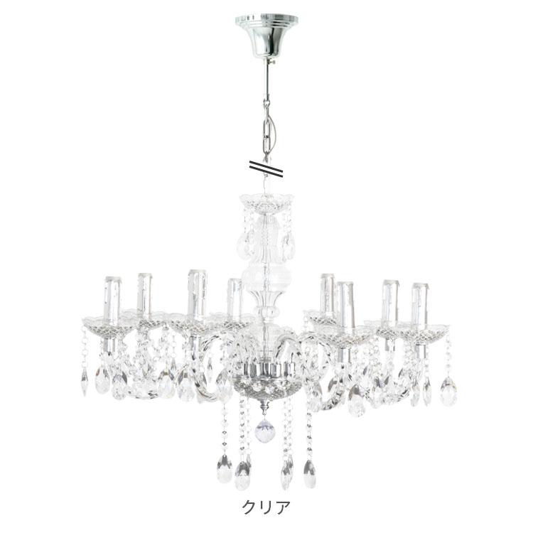 シャンデリア かわいい 姫系 白 ホワイト アンティーク 照明 8灯