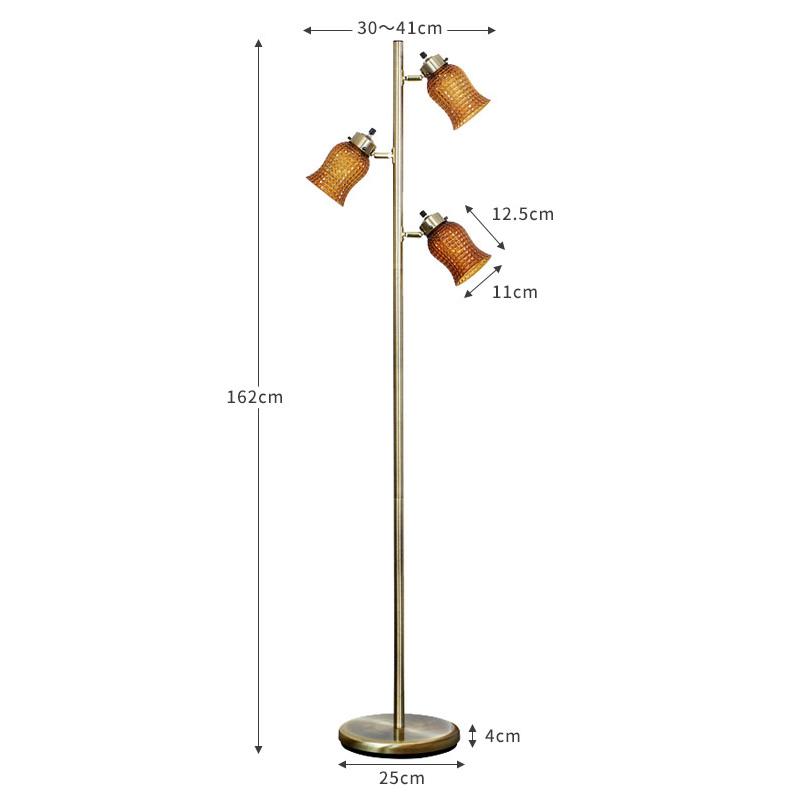 【専用】bika　レトロアンティーク フロアランプ 3灯 専用】bika レトロアンティーク フロアランプ 3灯 専用】bika