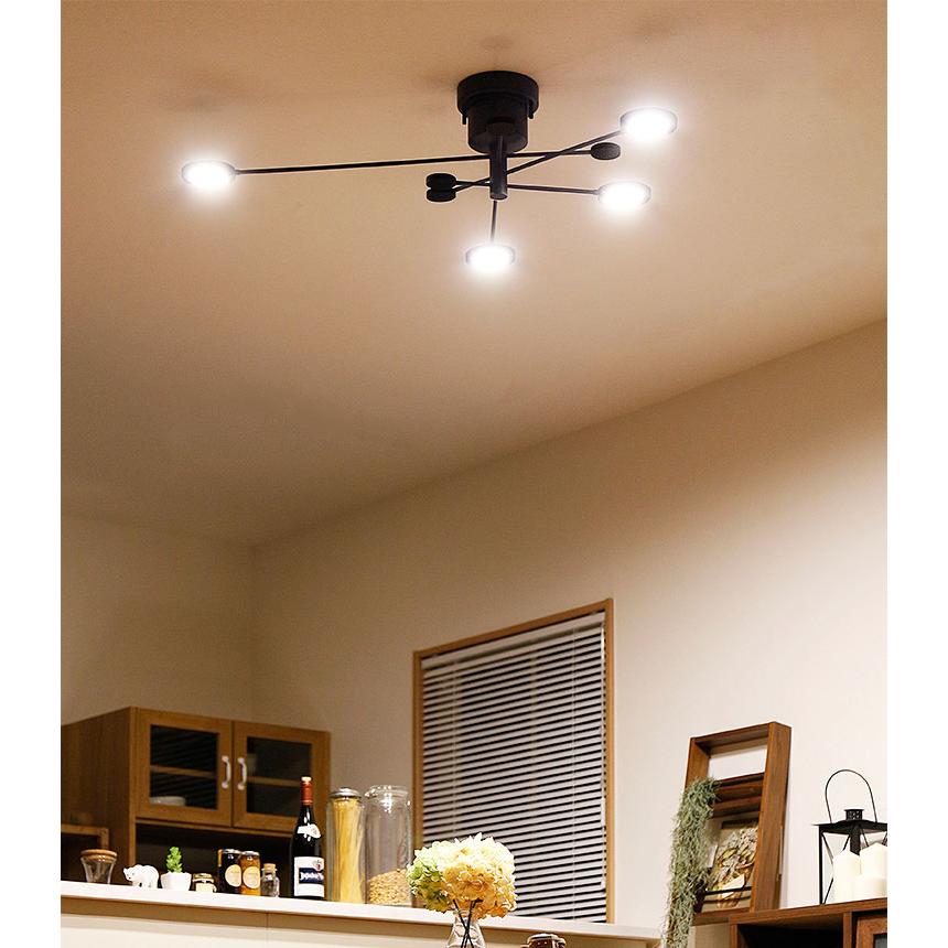 シーリングライト 4灯 6畳 8畳 照明器具 LED キッチン 北欧 モダン