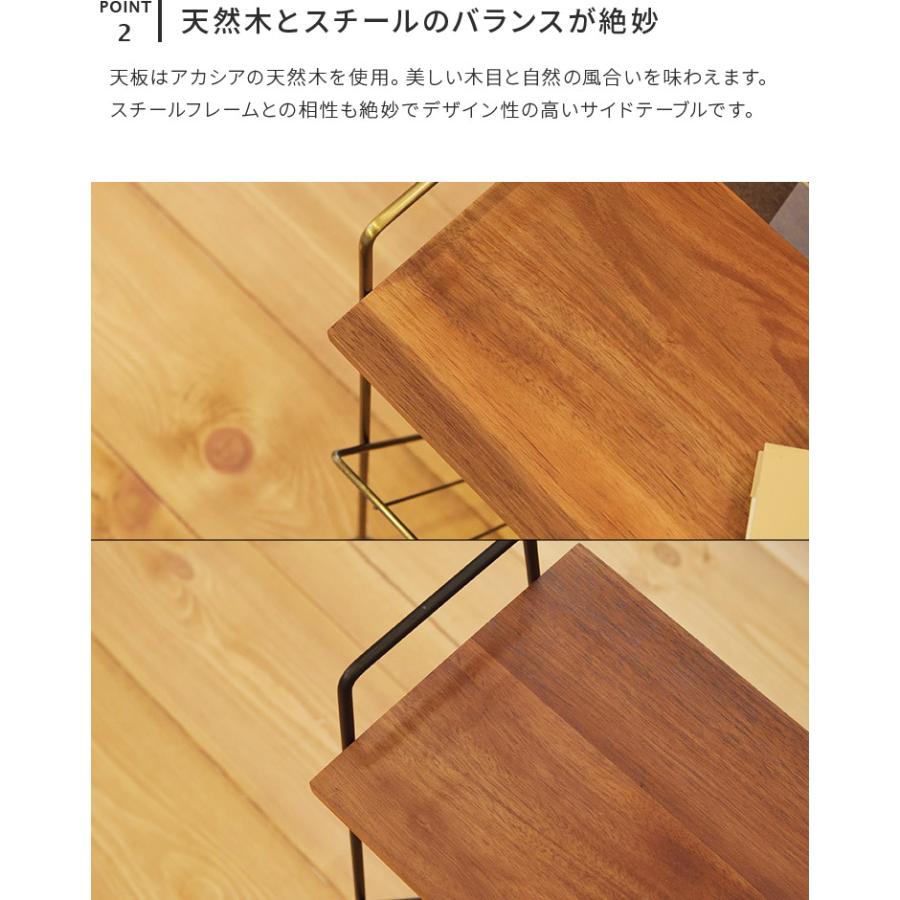 サイドテーブル おしゃれ アンティーク ナイトテーブル スリム