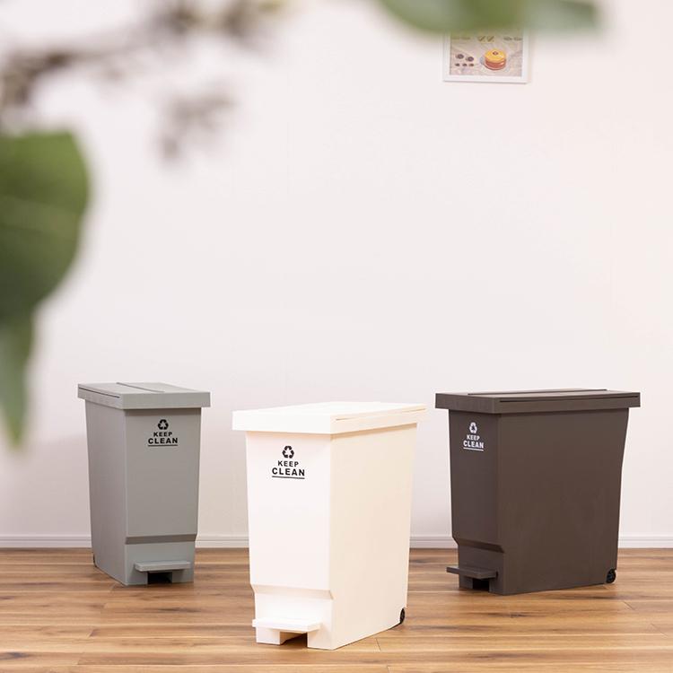 バタフライペダルペール 32L ゴミ箱 ダストボックス フタ付き 観音開き