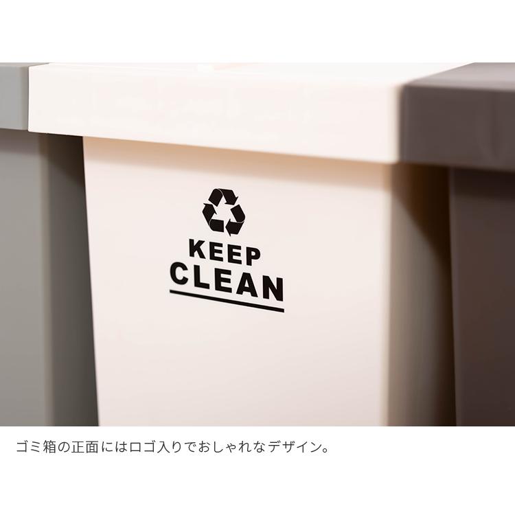 バタフライペダルペール 32L ゴミ箱 ダストボックス フタ付き 観音開き