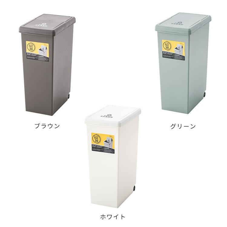 ゴミ箱 30L 分別 スライド蓋 日本製 ふた付き カウンター キッチン