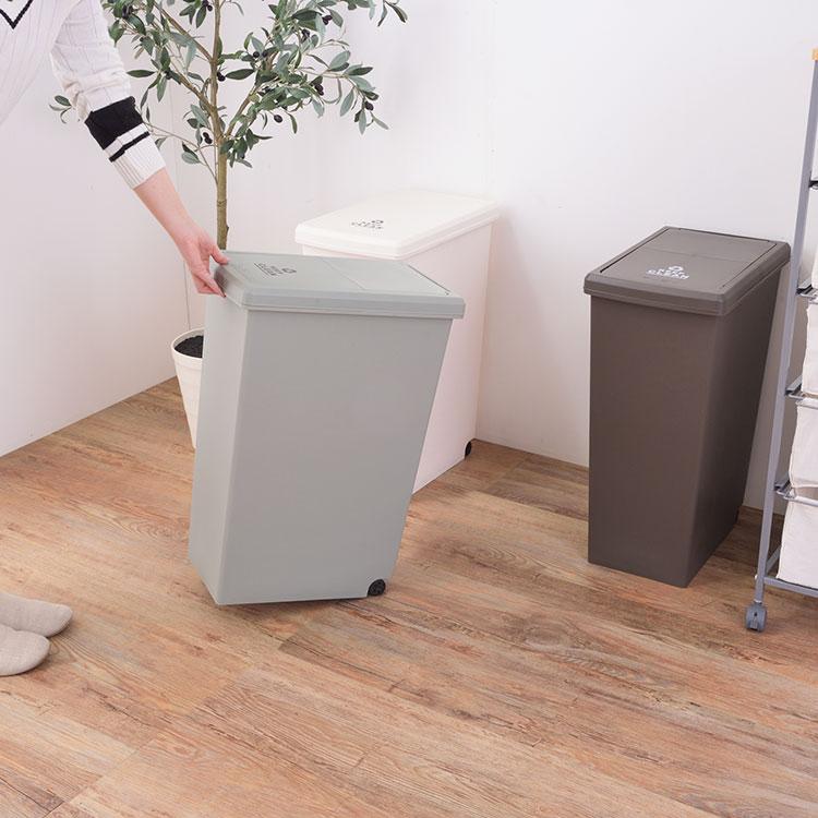 ゴミ箱 30L 分別 スライド蓋 日本製 ふた付き カウンター キッチン