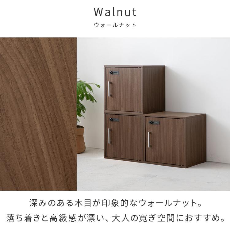 キューブボックス カラーボックス ダイヤル錠付き 棚 扉付き 鍵付き
