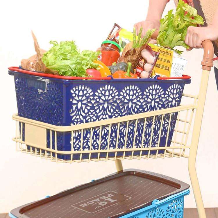 レジかご 買い物カゴ エコバッグ バスケット ランドリーバスケット