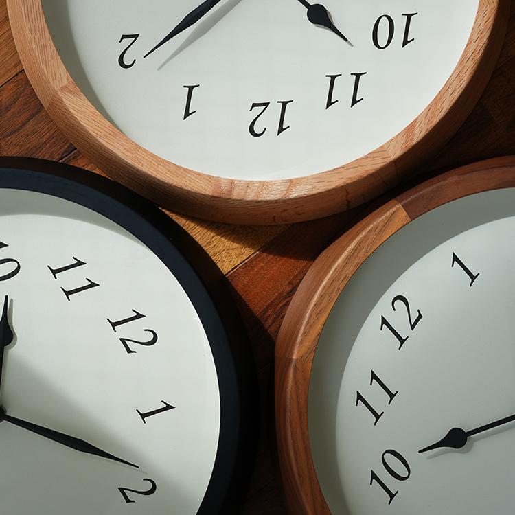 掛け時計 アナログ 電波時計 木製 Clair CLOCK クレールクロック 天然