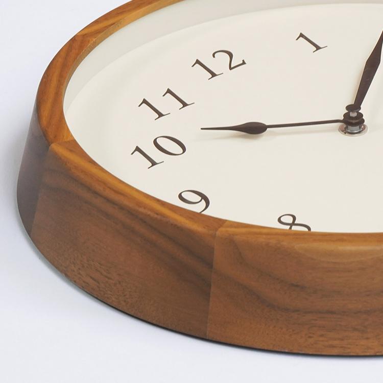 掛け時計 アナログ 電波時計 木製 Clair CLOCK クレールクロック 天然