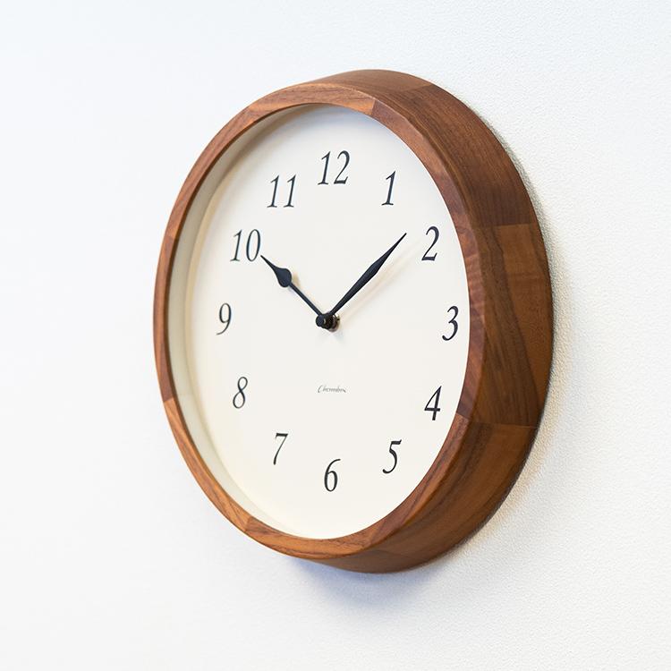 掛け時計 アナログ 電波時計 木製 Clair CLOCK クレールクロック 天然