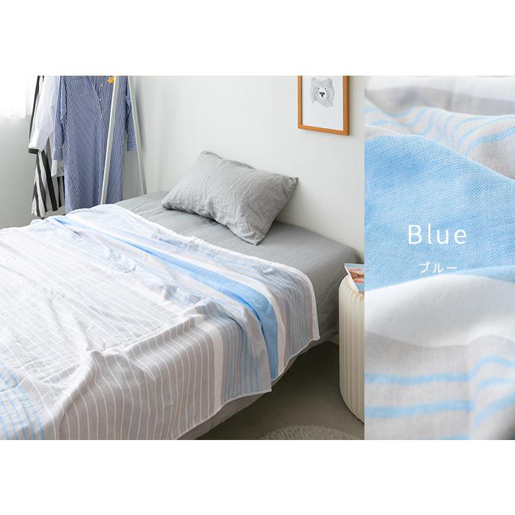 今治タオル（imabari towel） ガーゼ＆パイルケット ボーダー柄