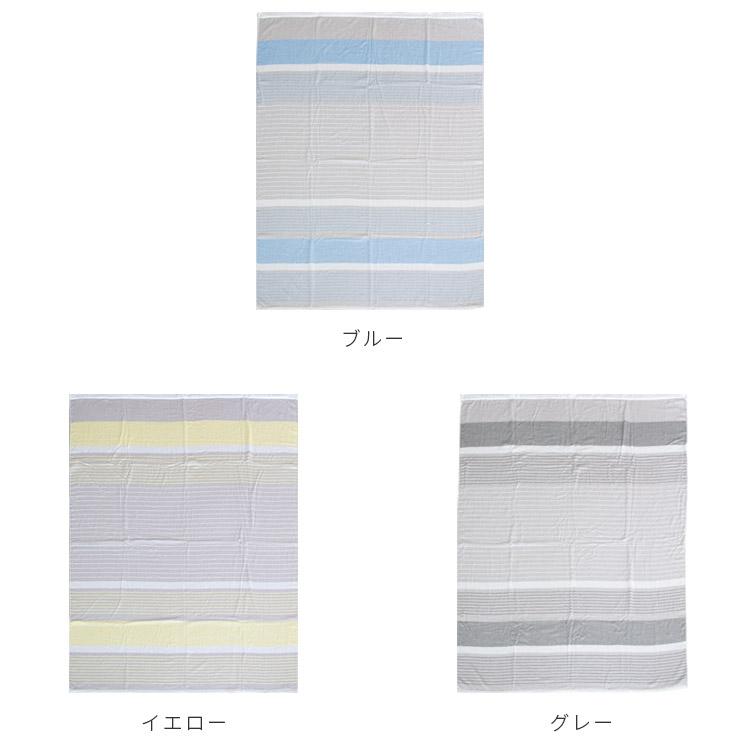 今治タオル（imabari towel） ガーゼ＆パイルケット ボーダー柄