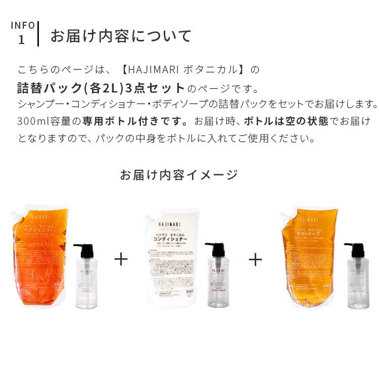 ヘアケアセット シャンプー コンディショナー ボディソープ ハジマリ