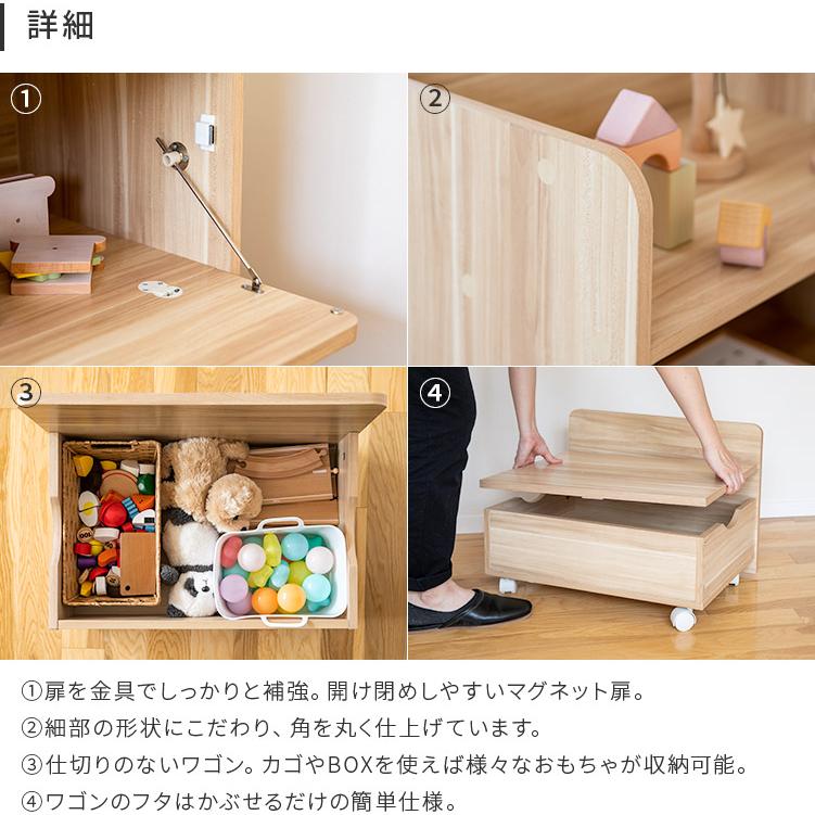 レア品/子供のおもちゃ箱】 木箱 2点セット おもちゃ箱 安全 車輪 連結 